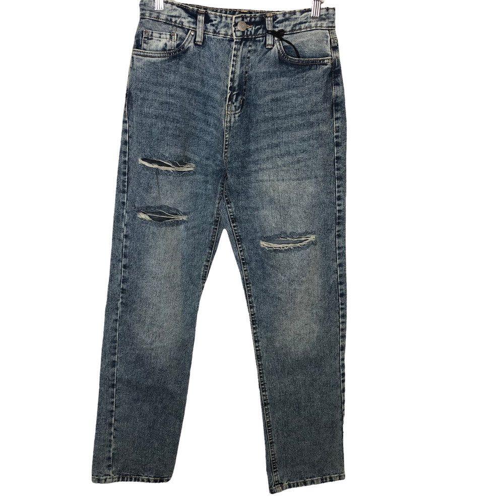 Refuge Dad Oversized Ultra High Rise Distressed Jeans Size 3 NWT